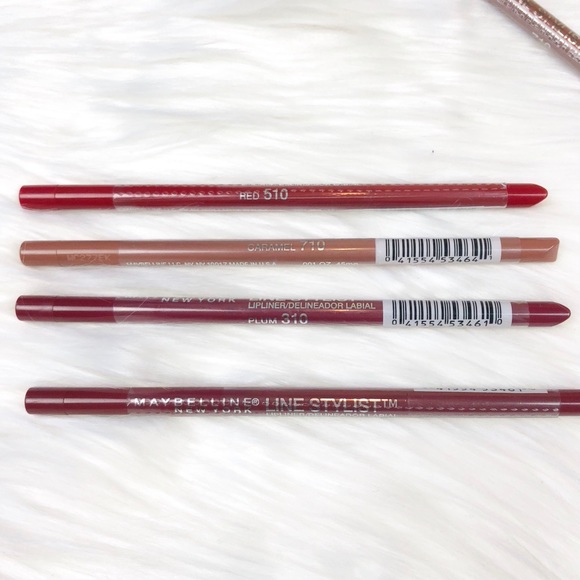 15 Maybelline Fine Point Lip Liners New Brown Red - Picture 4 of 6